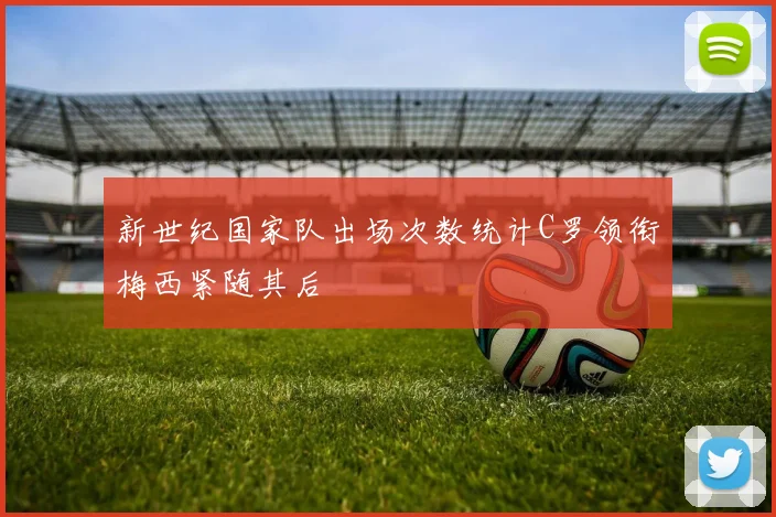新世纪国家队出场次数统计C罗领衔梅西紧随其后